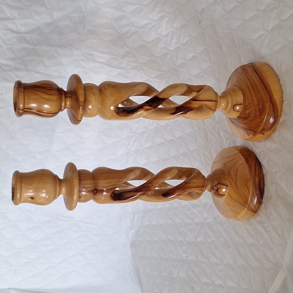Wooden Candle Sticks - Picture 4 of 4